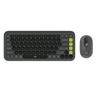 Logitech Pop Icon Combo (920-013075) Gri Kablosuz Klavye & Mouse Set - Logitech