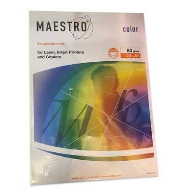 Maestro Color 5 Renk A4 Renkli Fotokopi Kağıdı 80g/m² - Maestro