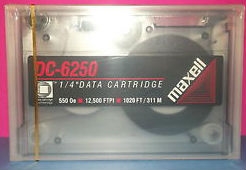 SONY - Maxell DC-6250 250 MB / 500 MB Data Cartridge