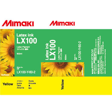 MIMAKI - Mimaki LX100-Y-60 Sarı Orjinal Lateks Mürekkep JV400-130LX , JV400-160LX (T11213)