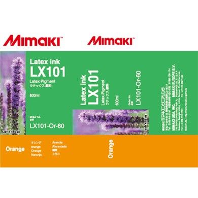 Mimaki LX101-OR-60 Orange Original Latex Ink JV400-130LX , JV400-160LX
