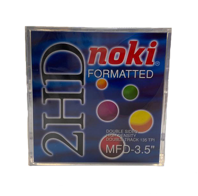 Noki MF2HD 3.5 HD 1,44 MB Floppy Disk - Biçimlendirilmiş Disket 10LU Paket (T16963) - Noki
