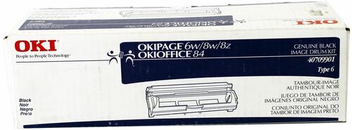 OKI 40709901 Black Original Drum Unit Type 6 - OKIOFFICE 84 / 87