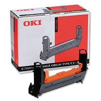 OKI 41304112 Type C2 Black Original Drum Unit - C7000 / C7200 / C7400 - OKI