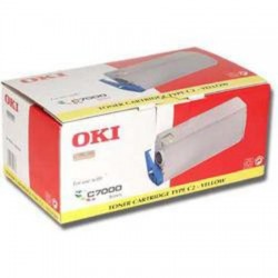 OKI - OKI 41304209 Type C2 Sarı Orjinal Toner - C7000 / C7200 / C7400 (T4180)