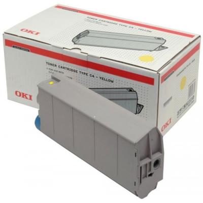 OKI - OKI 41963005 Sarı Orjinal Toner - OKI C7100 / C7300 / C7500 (T7369)