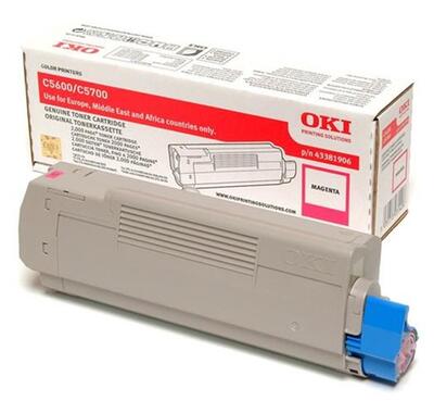OKI 43381906 Kırmızı Orjinal Toner - C5600 / C5700 (T14810) - OKI