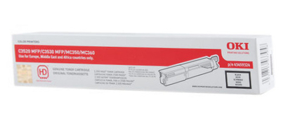OKI 43459324 Siyah Orjinal Toner - C3530MFP / C3520MFP - OKI