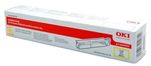 OKI 43459337 Sarı Orjinal Toner - C3300 / C3400 - 1