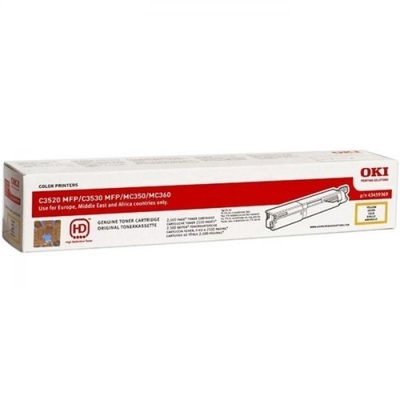 OKI 43459369 Yellow Original Toner - C3530MFP / C3520MFP - OKI