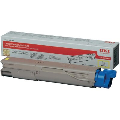 OKI 43459433 Sarı Orjinal Toner - C3300 / C3400 - OKI