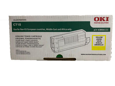 OKI 43866121 Yellow Original Toner - C710 / C711 - OKI