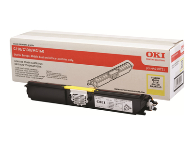 OKI 44250721 Yellow Original Toner - C110 / C130 - OKI