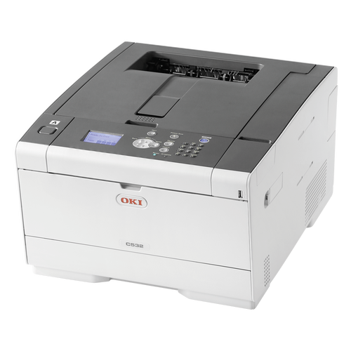 OKI 46356102 (C532dn) Dublex + Network Color Laser Printer