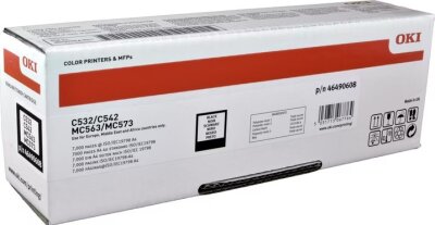OKI 46490608 Siyah Orjinal Toner - C532 / C542 - OKI