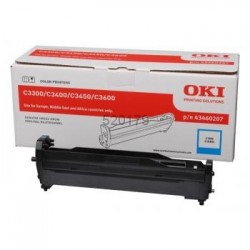 OKI C3300/ C3400 / C3450 / C3600 43460207 Cyan Drum Unit - OKI