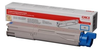 OKI - OKI 43459407 Mavi Orjinal Toner - C3300 / C3400 (T7695)