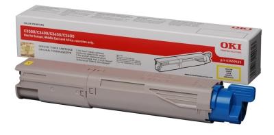 OKI C3300 / C3400 / C3450 Yellow Original Toner (43459441) - OKI