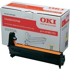 OKI - OKI C5600-C5700 43381705 Yellow Drum Unit