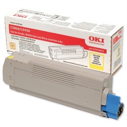OKI 43324421 Sarı Orjinal Toner - C5800 / C5900 (T6491) - OKI