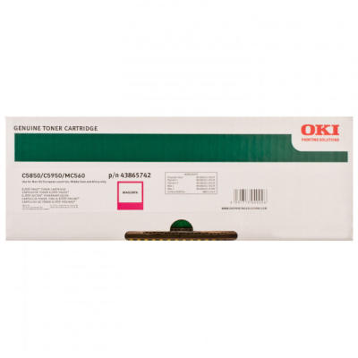 OKI 43865742 Kırmızı Orjinal Toner - C5850 / C5950 (T4721) - OKI