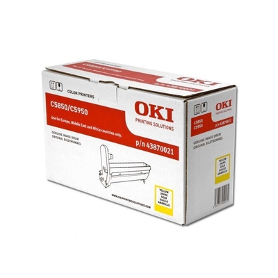 OKI - OKI C5850-C5950 43870021 Yellow Drum Unit