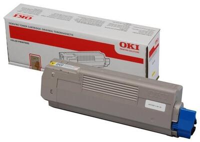 OKI - OKI 44315305 Sarı Orjinal Toner - C610 (T12407)