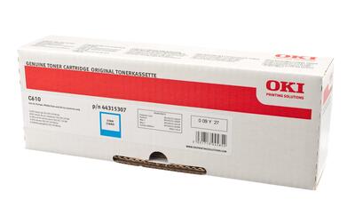 OKI C610 44315307 Cyan Original Toner - OKI