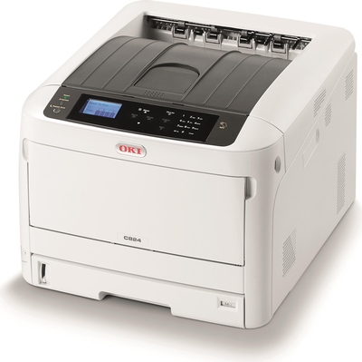 OKI C824dn Dublex Network Colour Laser Printer (47228002) - Thumbnail