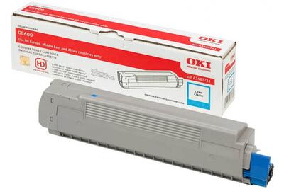 OKI - OKI 43487711 Mavi Orjinal Toner - C8600 / C8800 (T12409)