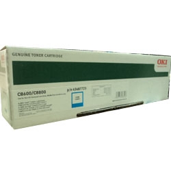 OKI - OKI 43487723 Mavi Orjinal Toner - C8600 / C8800 (T5198)