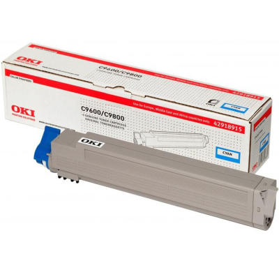 OKI C9600 Cyan Original Toner (42918915) - OKI