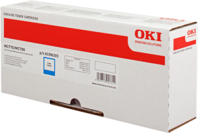 OKI - OKI MC770 Cyan Original Toner (45396203)