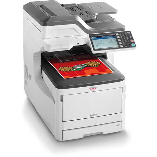 OKI MC853DN Scanner + Photocopy + Fax Multifunction Colour Laser Printer