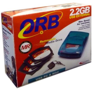  - Orb 2.2 GB External Hard Disc Drive Formatted Disk