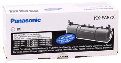 Panasonic KX-FA87X Black Original Toner KX-FLB801, KX-FLB803, KX-FLB811 - PANASONIC