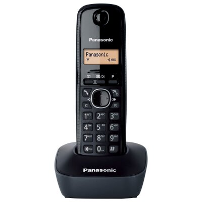 Panasonic KX-TG1611 Siyah-Gri Dect Telefon - PANASONIC