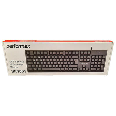 PERFORMAX - Performax SK1001 Wired Black Q Keyboard