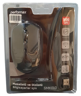 Performax SMK010 Wireless Black Optical Mouse - PERFORMAX