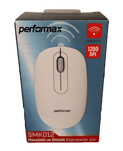 Performax SMK012 Wireless White Optical Mouse
