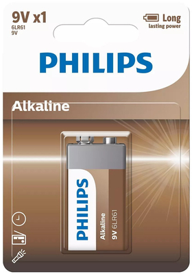 PHILIPS - Philips 6LR61A1B/10 Power Alkaline Pil 9V