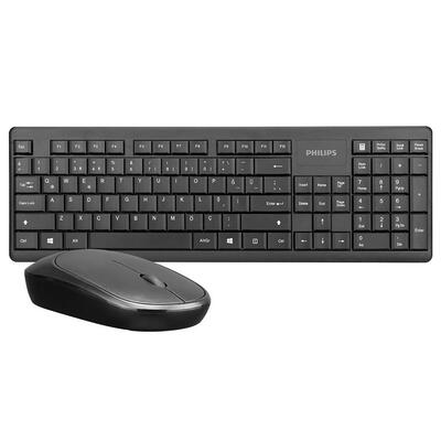 Philips C314 Black Wireless Keyboard + Mouse Set (SPT6314) - PHILIPS