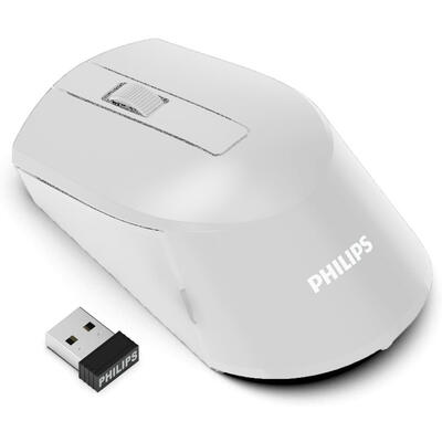 PHILIPS - Philips M374 Beyaz 2.4GHz Kablosuz Mouse (SPK7374/00) (T15527)