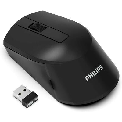 PHILIPS - Philips M374 Siyah 2.4GHz Kablosuz Mouse (SPK7374)