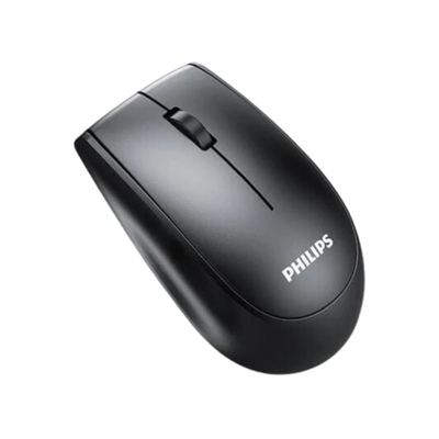 Philips SPK7317 Black 2.4GHz Wired Optical Mouse - PHILIPS