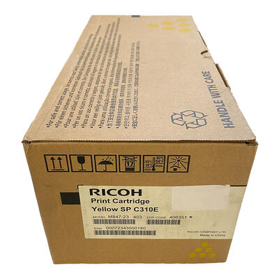 Ricoh 406351 Yellow Original Toner - SPC-320DN / SPC-231N - RICOH