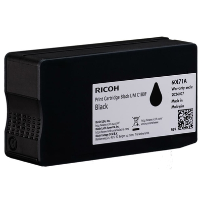 Ricoh 408517 Black Original Cartridge - IJM C180F - RICOH