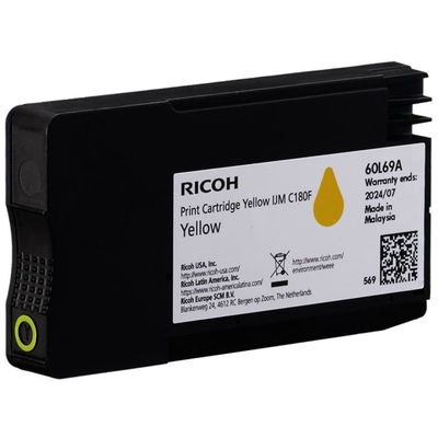 Ricoh 408520 Sarı Orjinal Kartuş - IJM C180F - RICOH