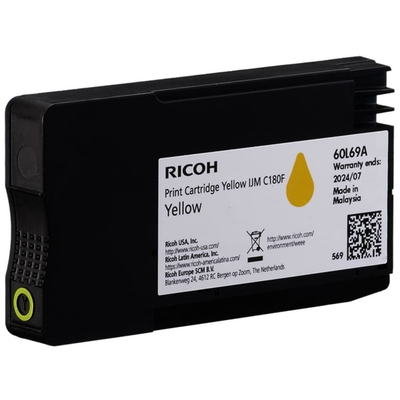 RICOH - Ricoh 408520 Yellow Original Cartridge - IJM C180F