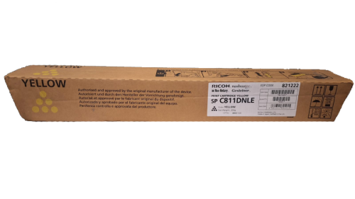 Ricoh 821222 Yellow Original Toner - C811DN - 1